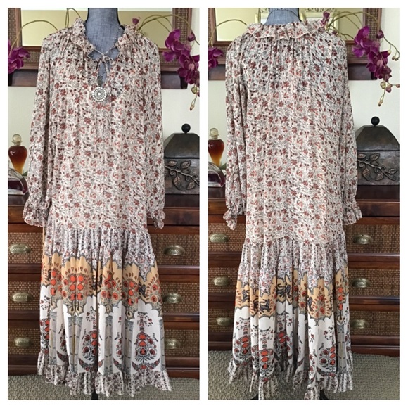 Free People Feeling Groovy Printed Maxi Dress. NWT - Picture 4 of 9